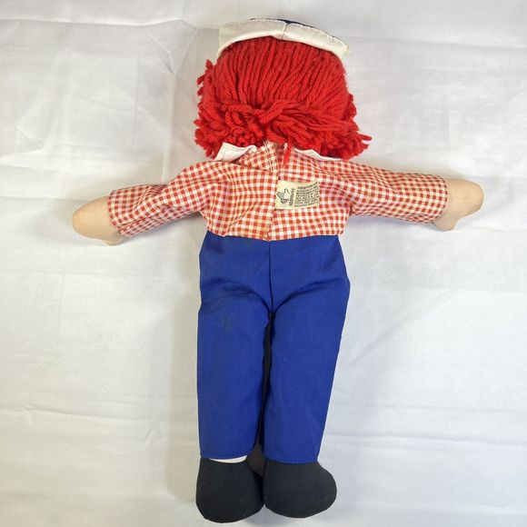 VTG Raggedy Andy Rag Doll 17” Boy Cloth 80s w/Clothes by Johnny Gruelle Applause - Picture 12 of 16